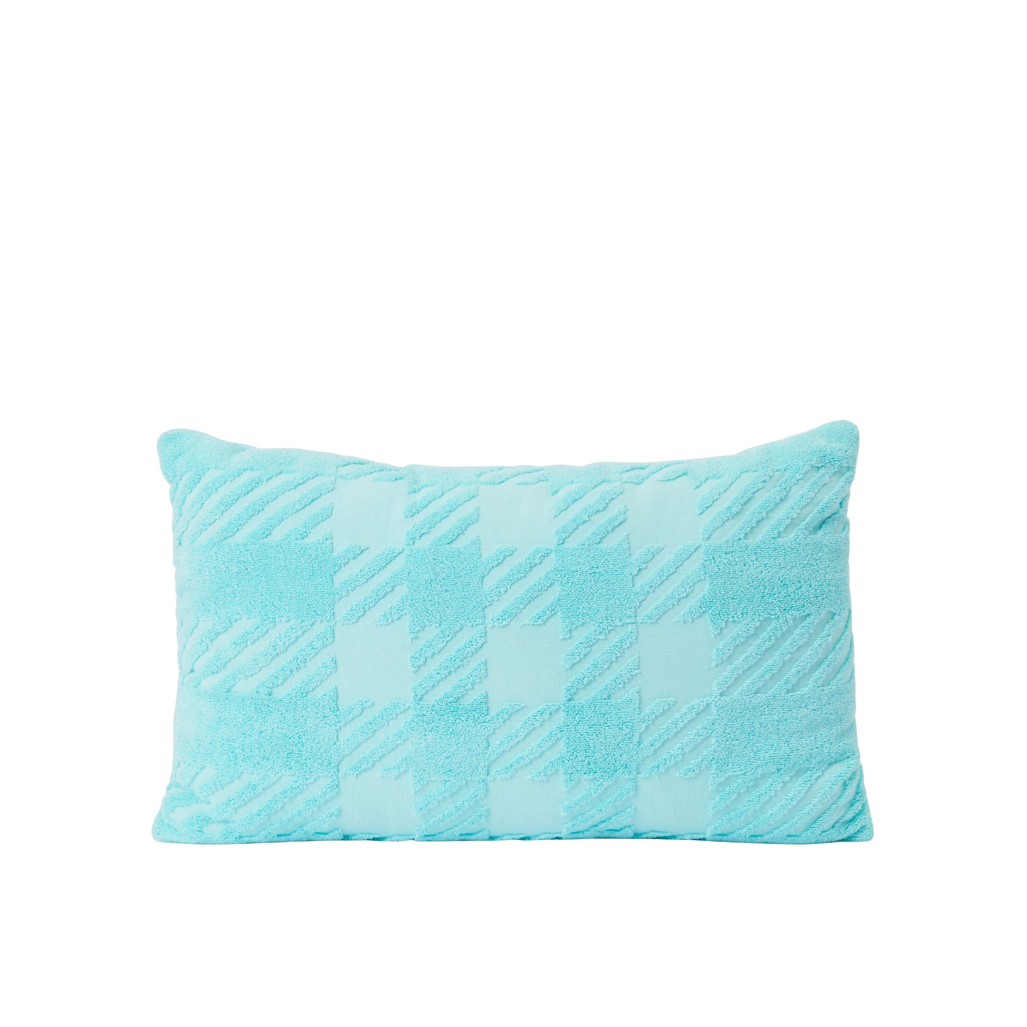 28 qty Housse de coussin à motif check - Bright Topaz Blue