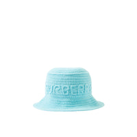 Crocheted bob hat - Bright Topaz Blue