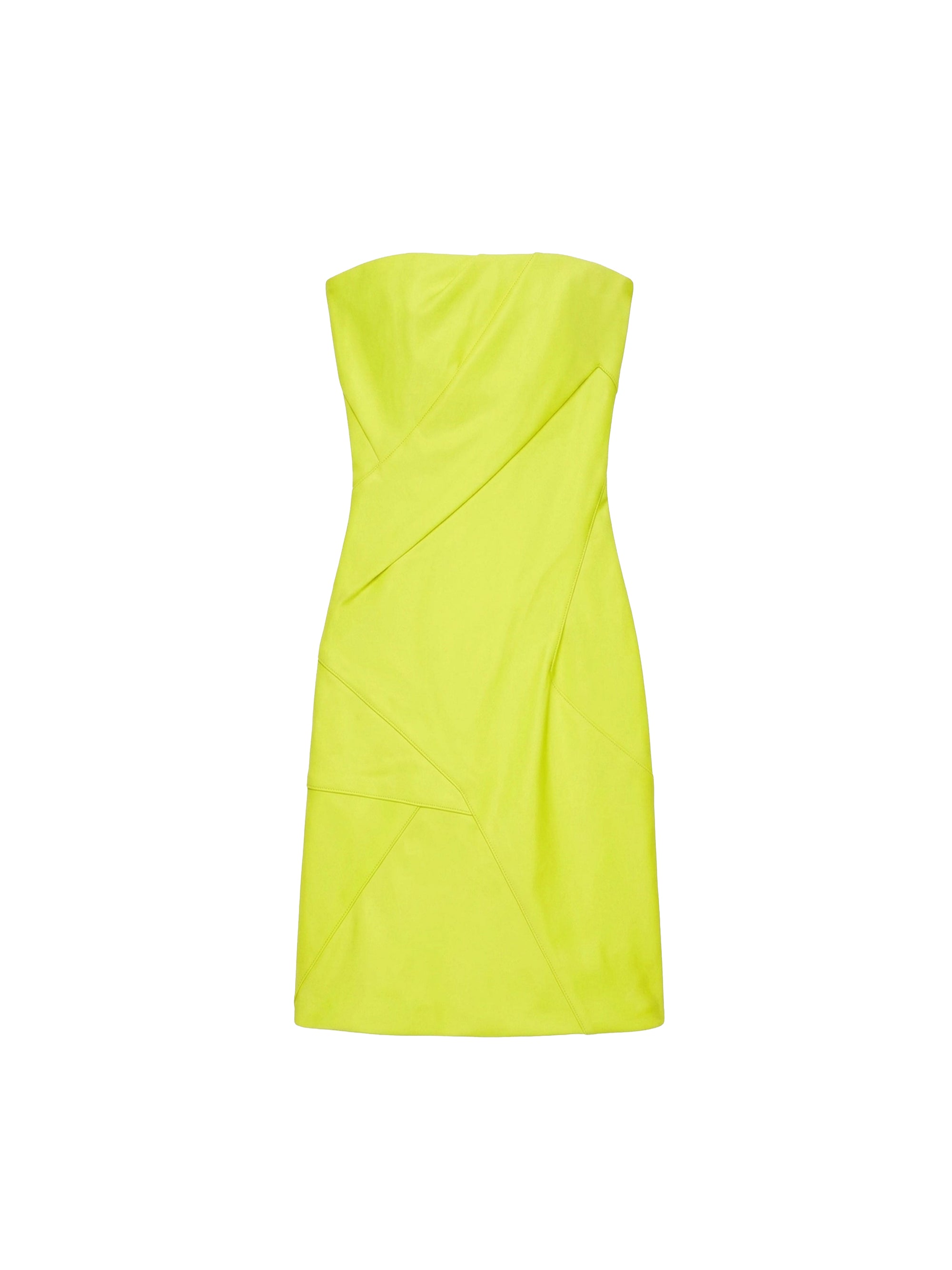 Robe courte bustier - Acid Yellow
