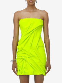 Robe courte bustier - Acid Yellow