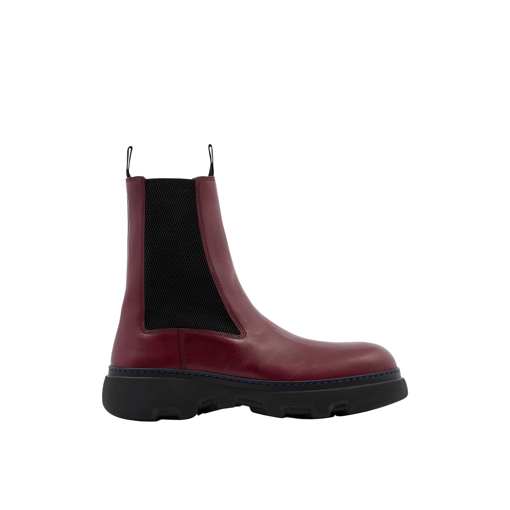 65 qty Bottines Chelsea Creeper en cuir - Plum