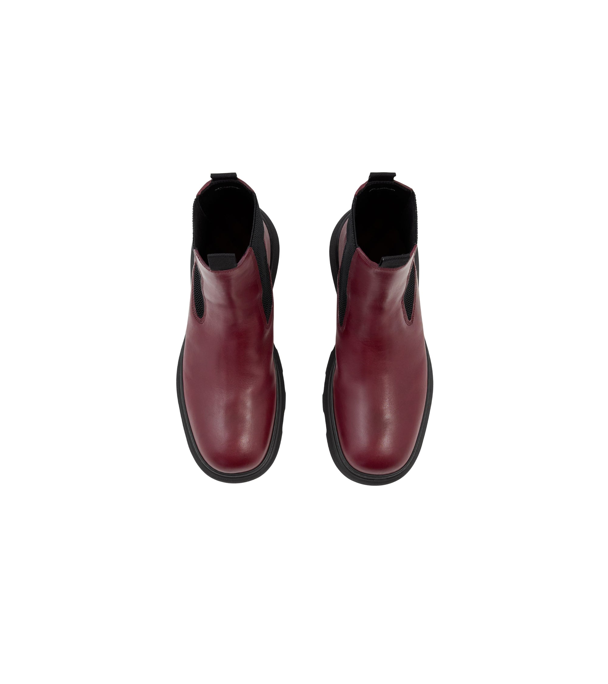 65 qty Bottines Chelsea Creeper en cuir - Plum