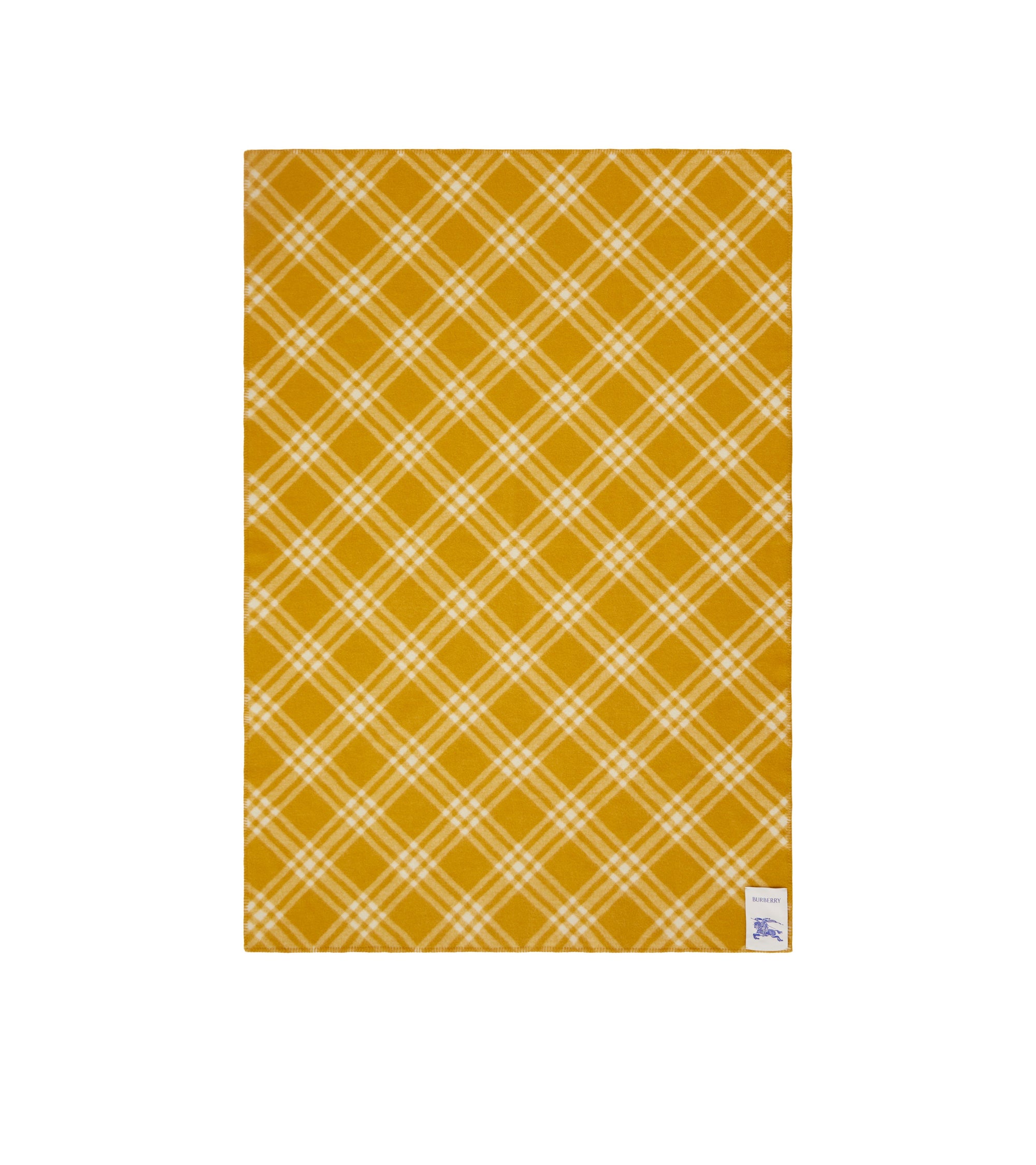 3 qty Couverture en laine à motif check - Pear