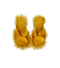 4 qty Sandales Step Rose 75 en shearling - Sulphur