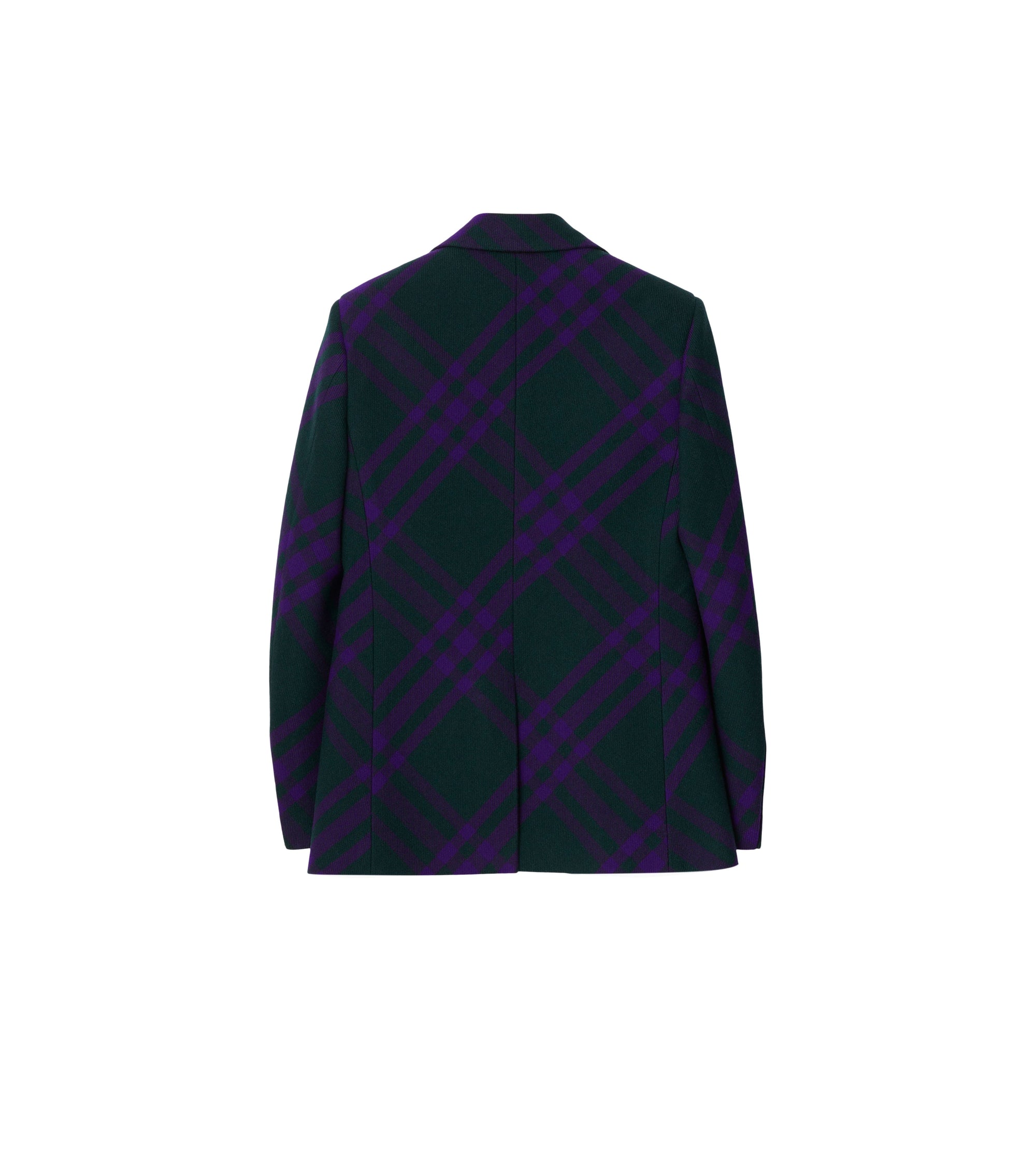 1 qty Veste tailleur en laine à motif check - Deep Royal Check