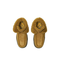 1 qty Creepers montantes en shearling - Manilla & Amber Yellow