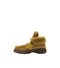 1 qty Creepers montantes en shearling - Manilla & Amber Yellow