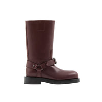 36 qty Bottines Saddle en cuir - Aubergine