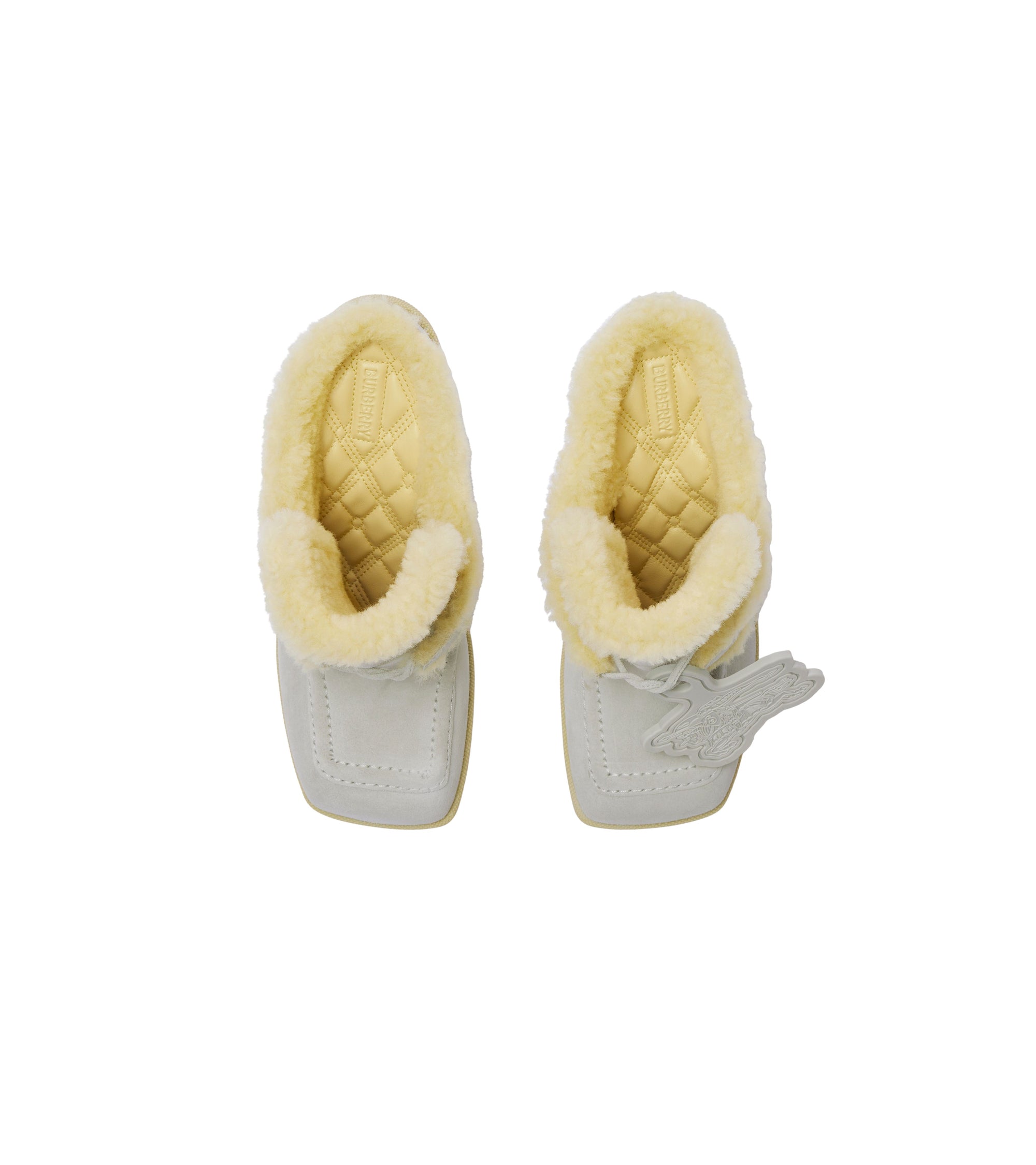 42 qty Mules Highland en cuir velours et shearling - Foam & Butter