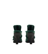 25 qty Mules Highland en cuir velours et shearling - Vine & Vine