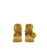 289 qty Mules Highland en daim et peau de mouton - Manilla & Amber Yellow