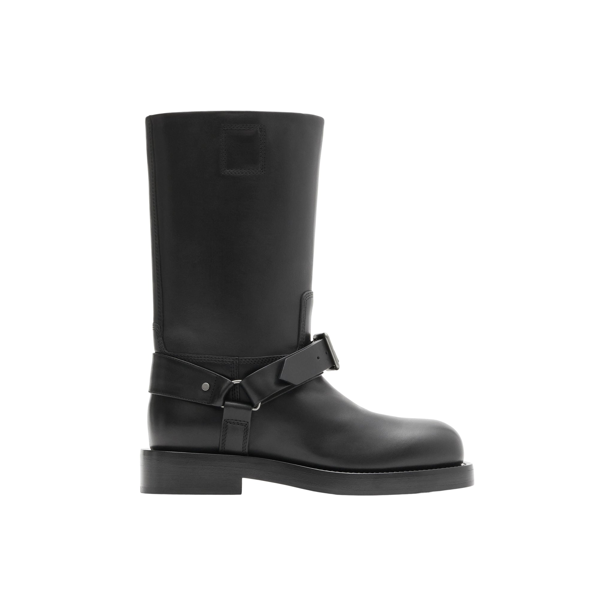 14 qty Bottines Saddle en cuir - Black