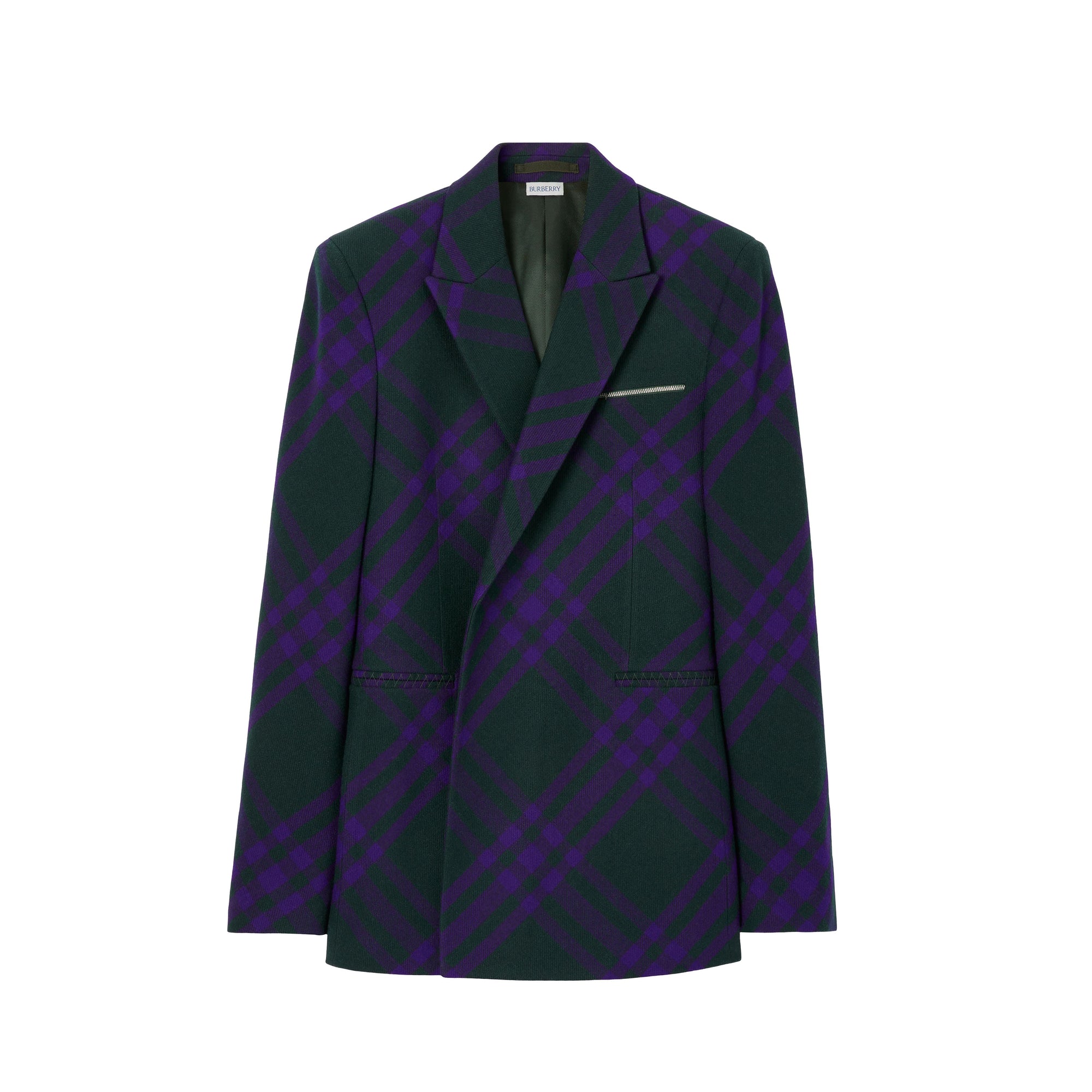 13 qty Veste de costume en laine Check - Deep Royal Check