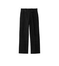 37 qty Pantalon de costume en laine mélangée - Black