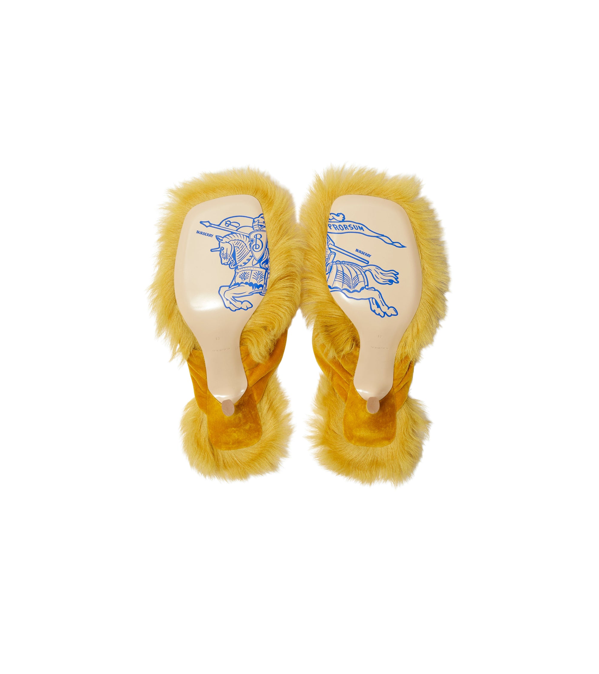 98 qty Sandales Step Rose en shearling - Sulphur