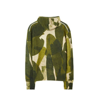 1 qty Sweat à capuche en laine à imprimé camouflage - Shrub Pattern