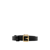 21 qty Ceinture B Buckle double en cuir - Black