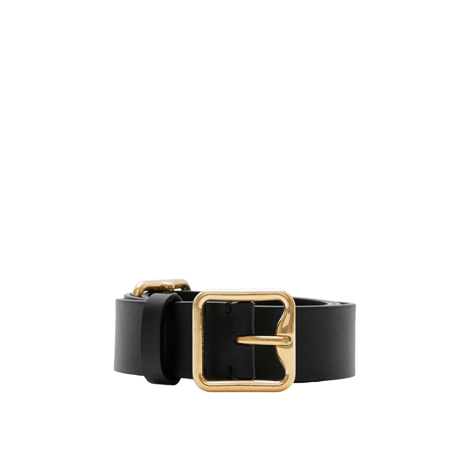 1 qty Ceinture B Buckle double en cuir - Black