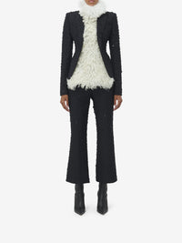 Blazer à double boutonnage en laine - Black