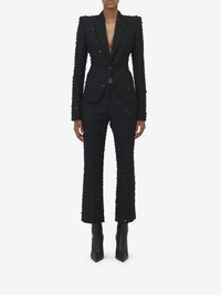 Blazer à double boutonnage en laine - Black