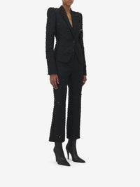 Blazer à double boutonnage en laine - Black