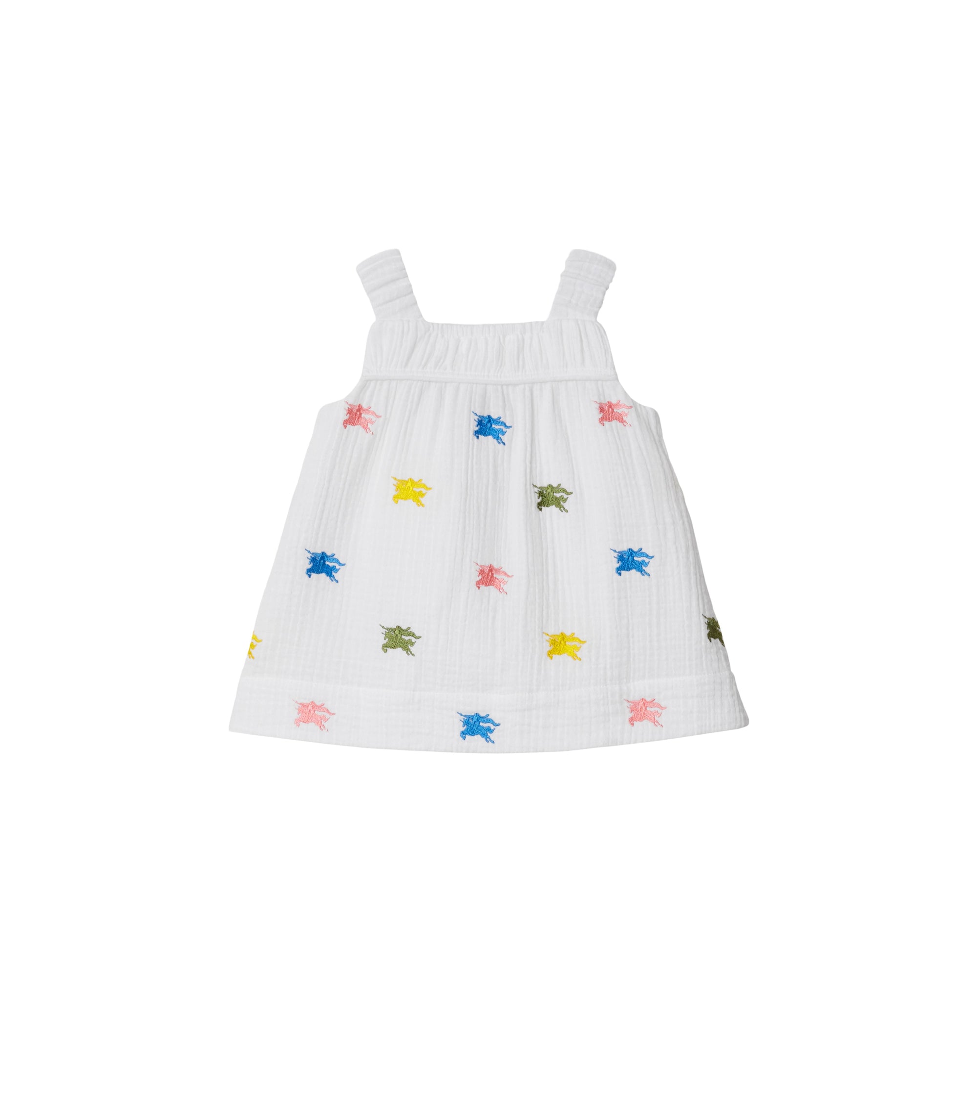 9 qty Robe et bloomer en coton à motif cavalier - Multicolour Pattern