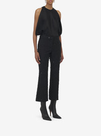 Pantalon avec poches en laine - Black