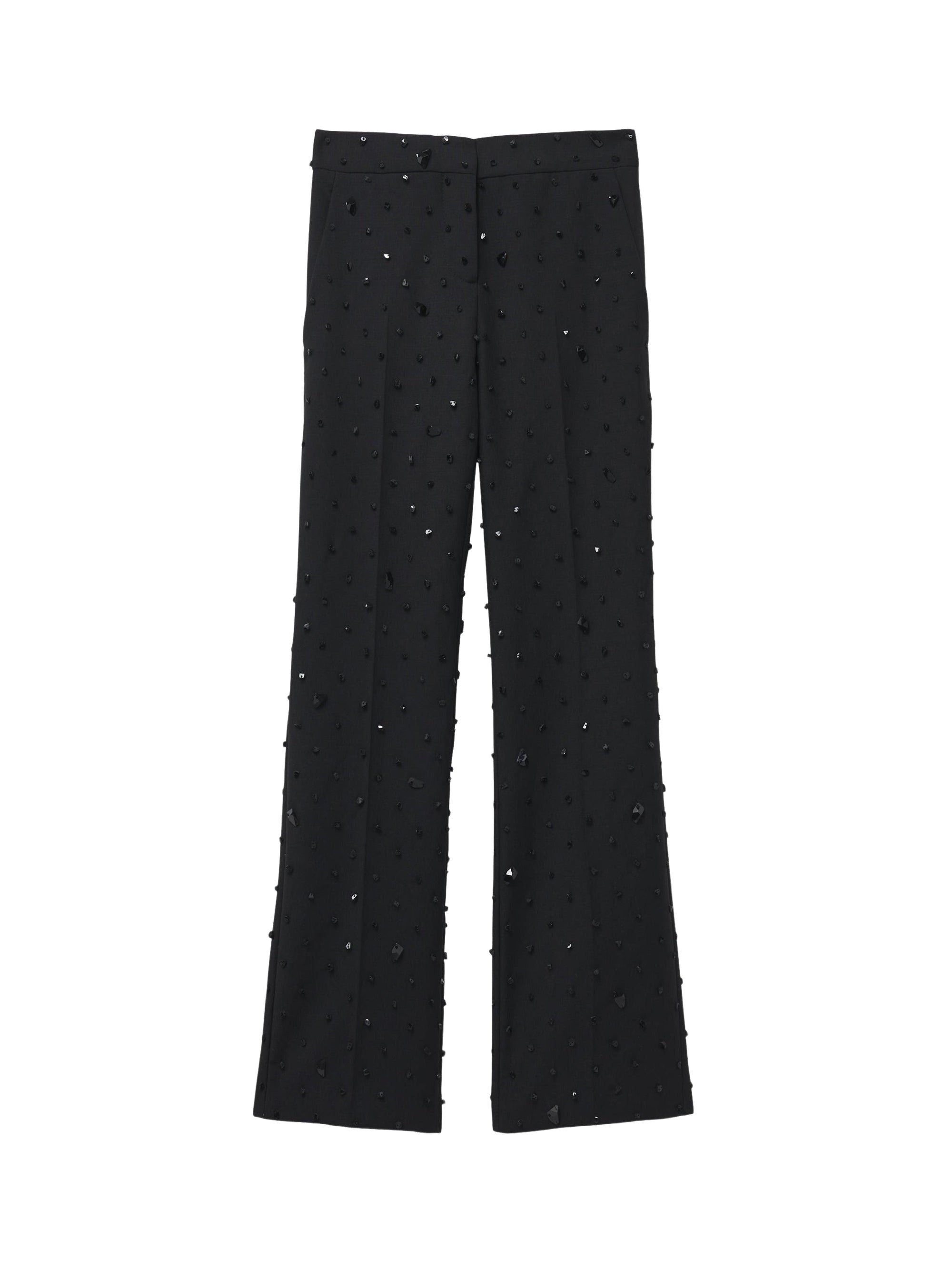 Pantalon avec poches en laine - Black