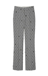 Pantalon avec poches en laine - Grey Melange