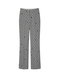Pantalon avec poches en laine - Grey Melange