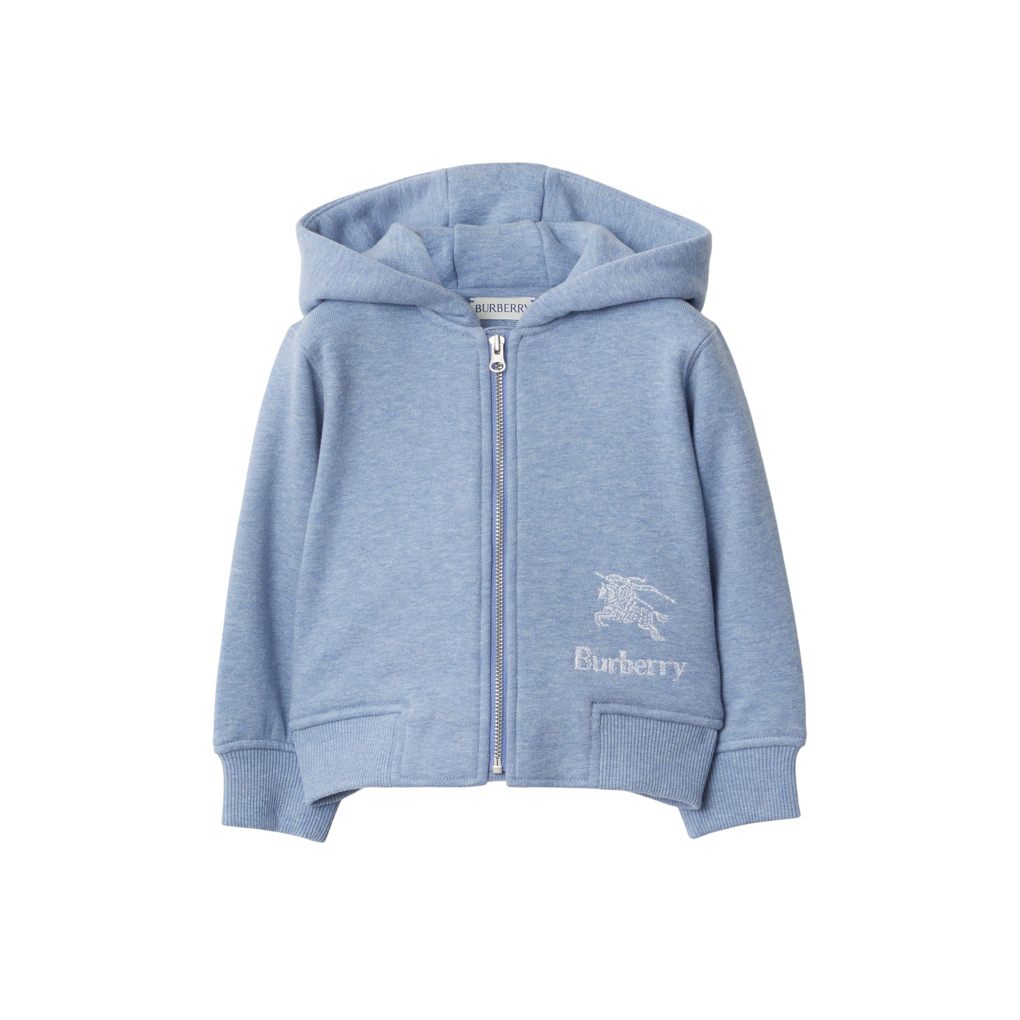 13 qty Sweat à capuche zippé - Light Blue Melange