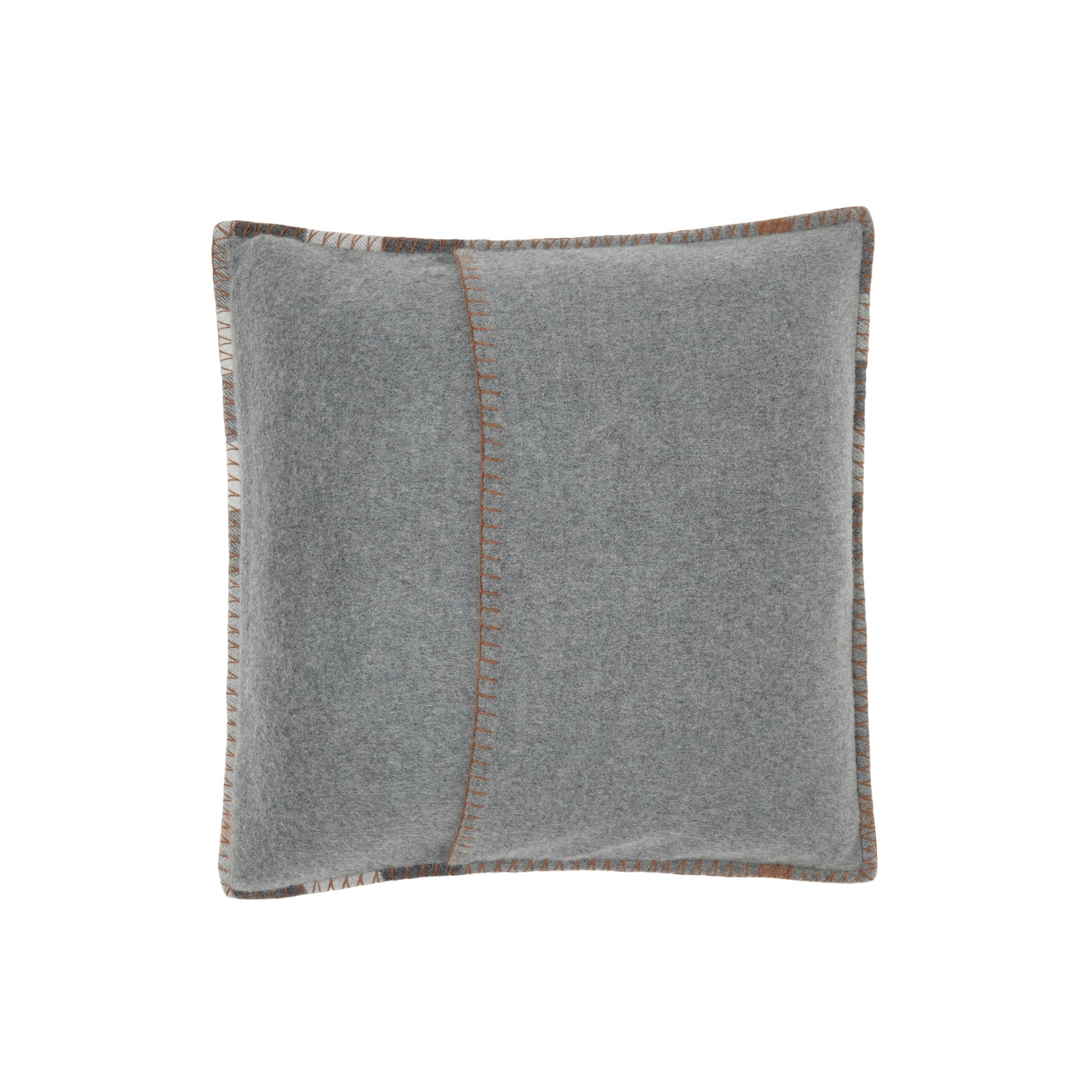 58 qty Coussin en cachemire à motif check - Grey