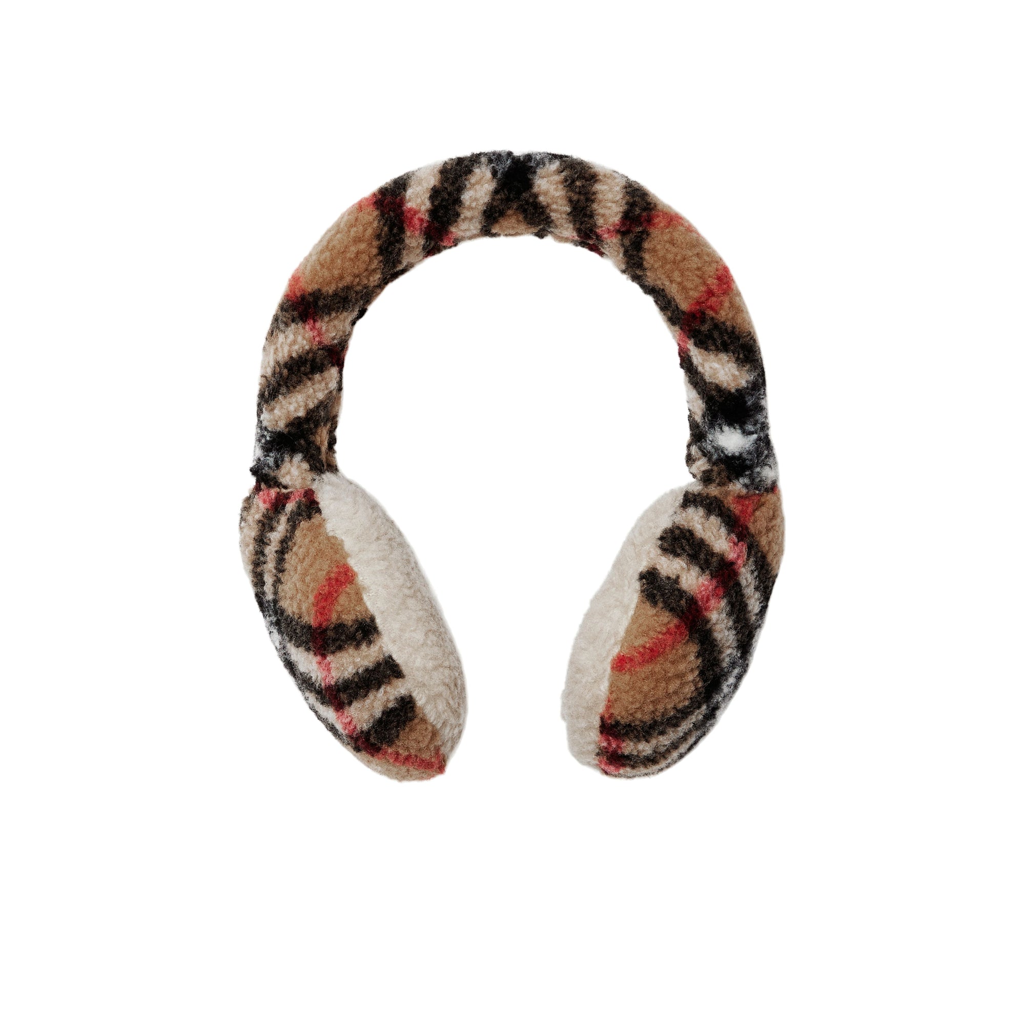 23 qty Cache-oreilles à motif check - Archive Beige Check