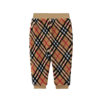 10 qty Pantalon de survêtement en molleton à motif check - Archive Beige Check