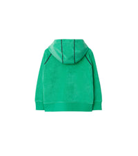 18 qty Sweat à capuche zippé mélangé - Bright Jade