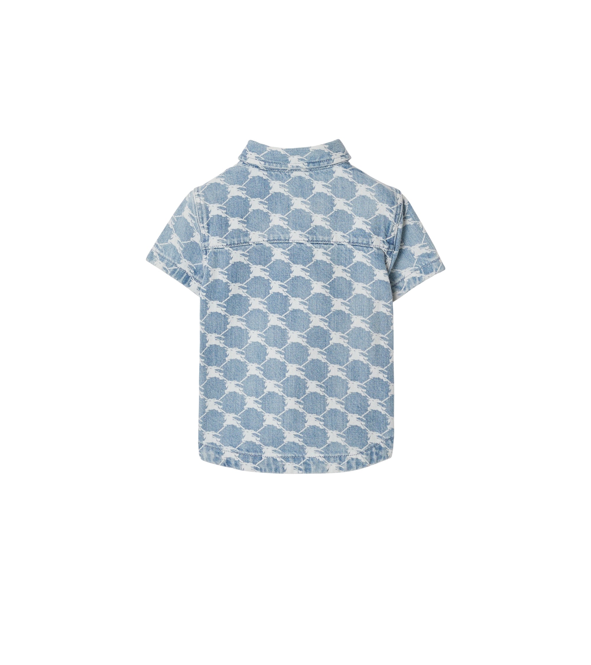 7 qty Chemise en denim à motif cavalier - Pale Blue