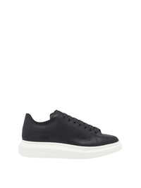 Sneakers à semelle épaisse en cuir - Black