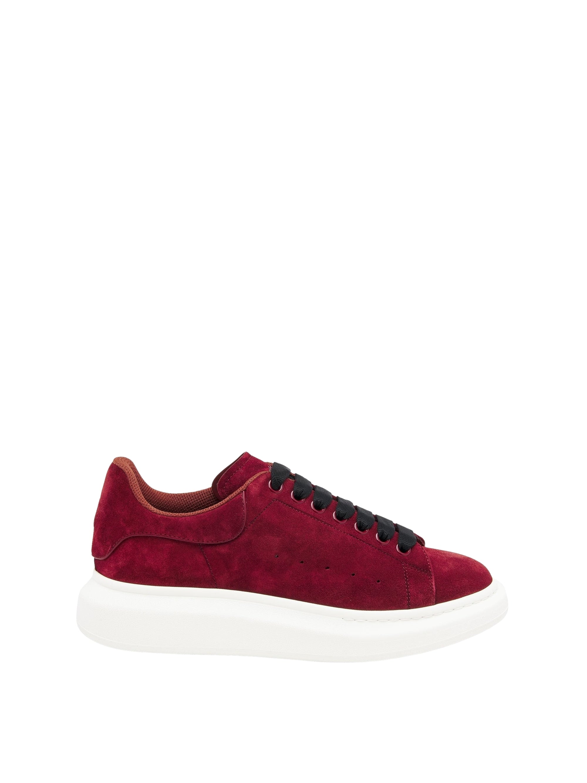 Sneakers avec logo en cuir - Burgundy