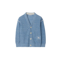 21 qty Cardigan en lin et coton - Light Blue Melange