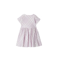 5 qty Robe en coton à motif check - Pastel Lilac Check