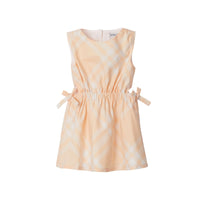 6 qty Robe en coton à motif check - Pastel Peach Check