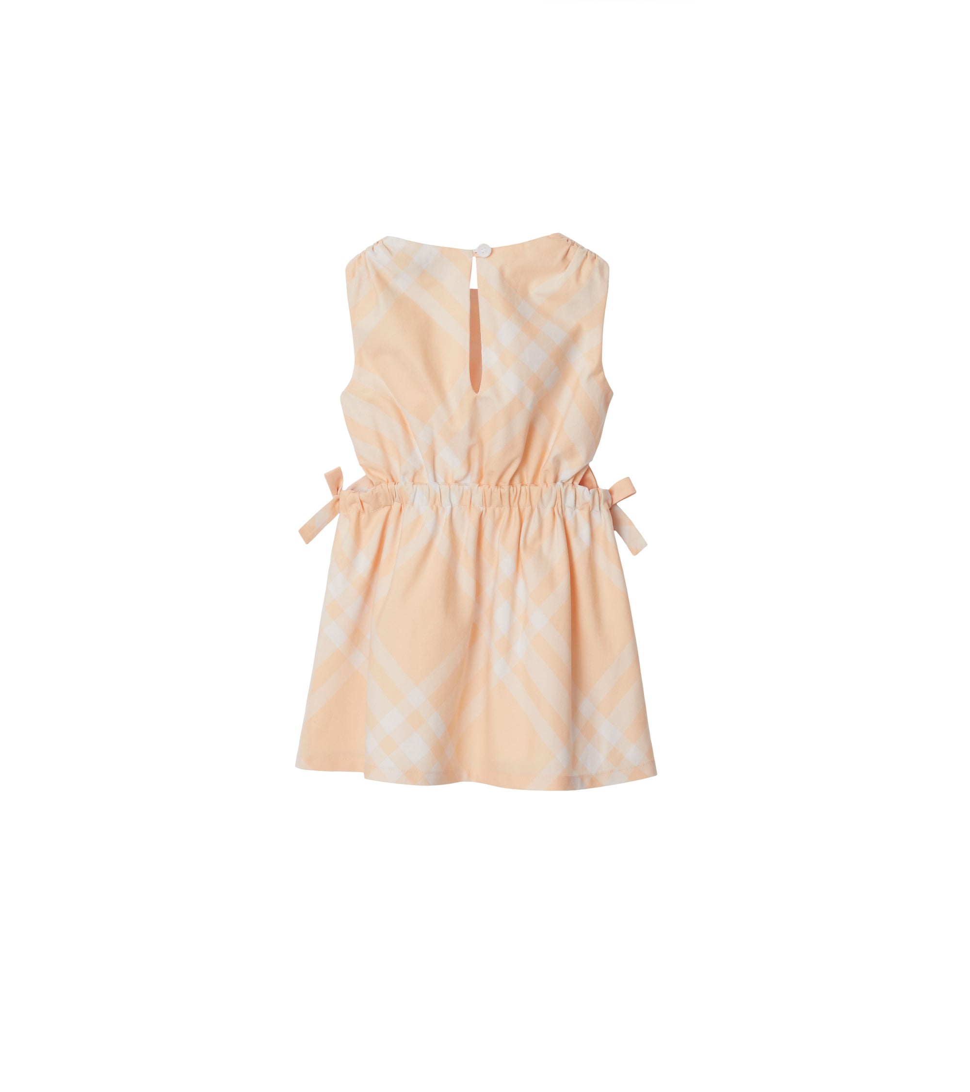 6 qty Robe en coton à motif check - Pastel Peach Check