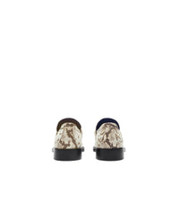 6 qty Mocassins Barbed en cuir - Serpent