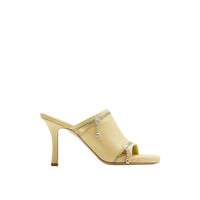 128 qty Sandales Peep en cuir - Daffodil