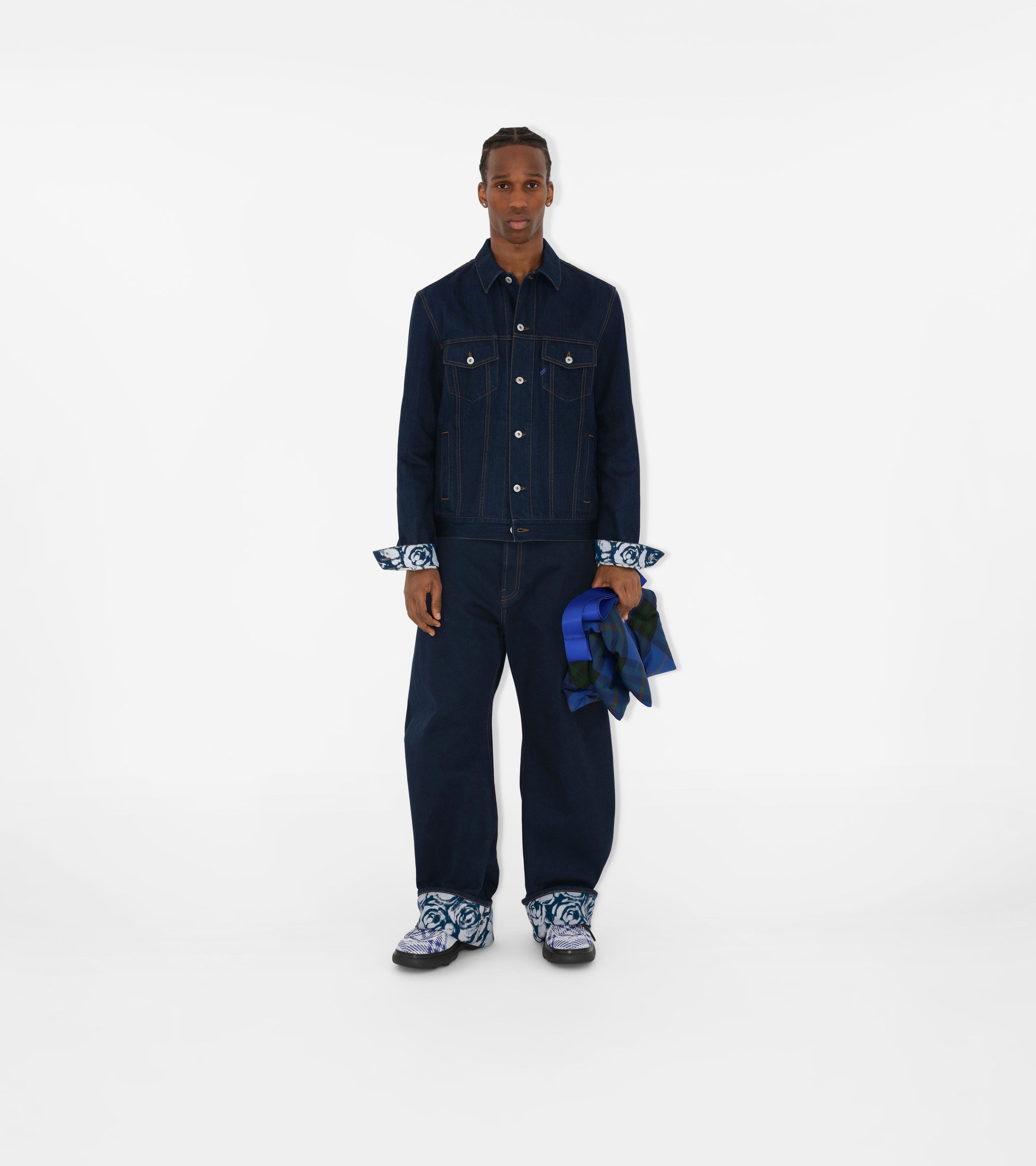 23 qty Veste oversize en denim - Indigo Blue