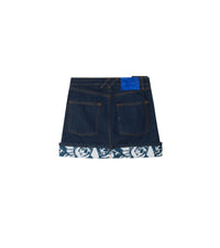 35 qty Mini jupe en denim épais - Indigo Blue