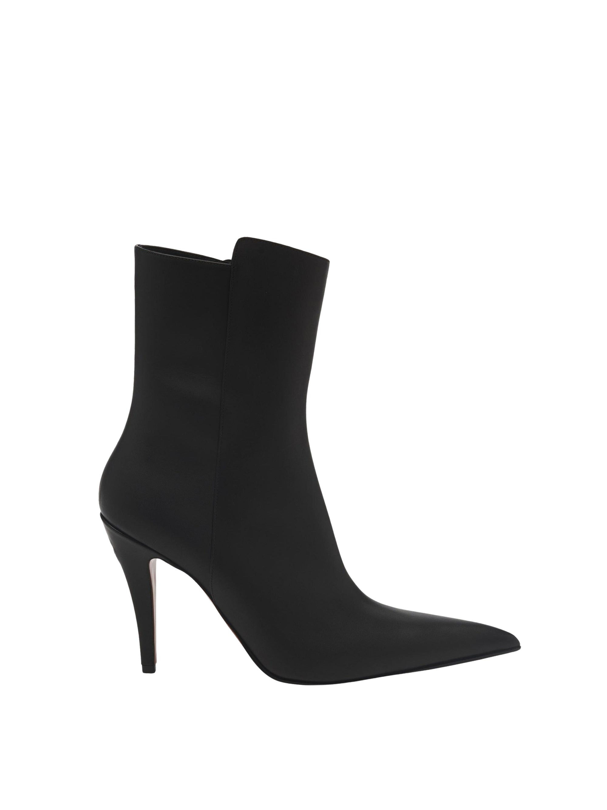 Bottines à bout pointu 105 en cuir - Black