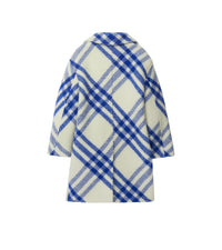 16 qty Manteau en laine à motif check - Salt Check