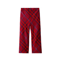 22 qty Pantalon de survêtement à motif check - Crimson Check