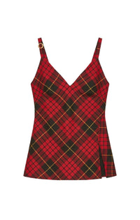 Top sans manches en laine - Red Black Yellow